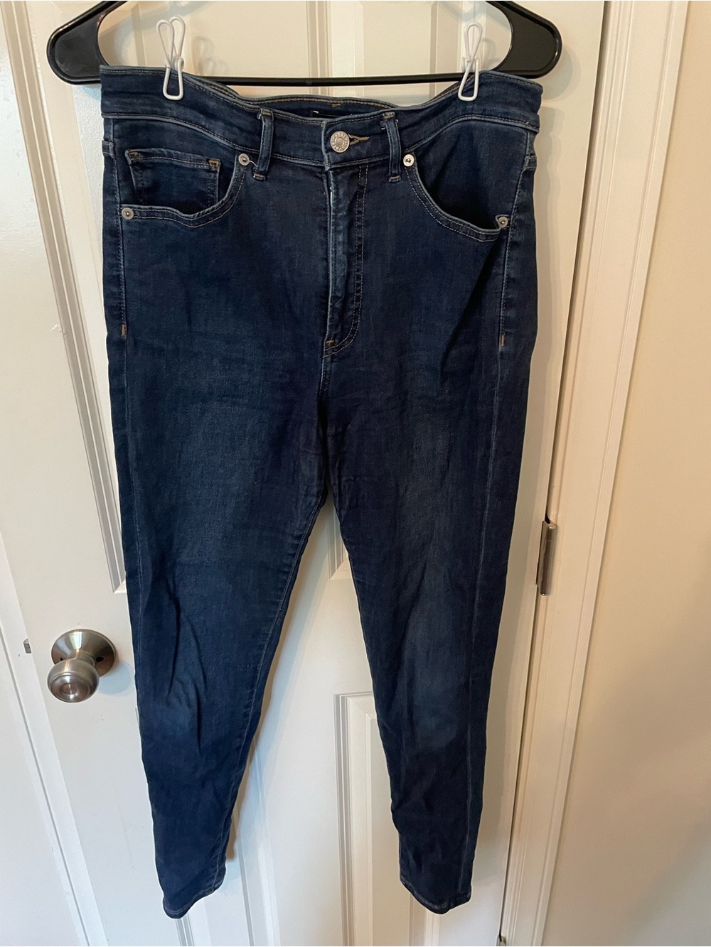 Express Women's Skinny Jeans in Dark Indigo